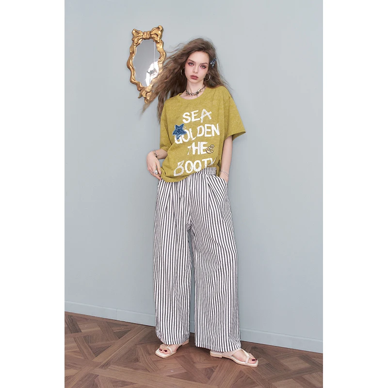 Acid Wash Vintage Graphic T Shirt - Винтажная футболка ELFSACK с эффектом кислотной