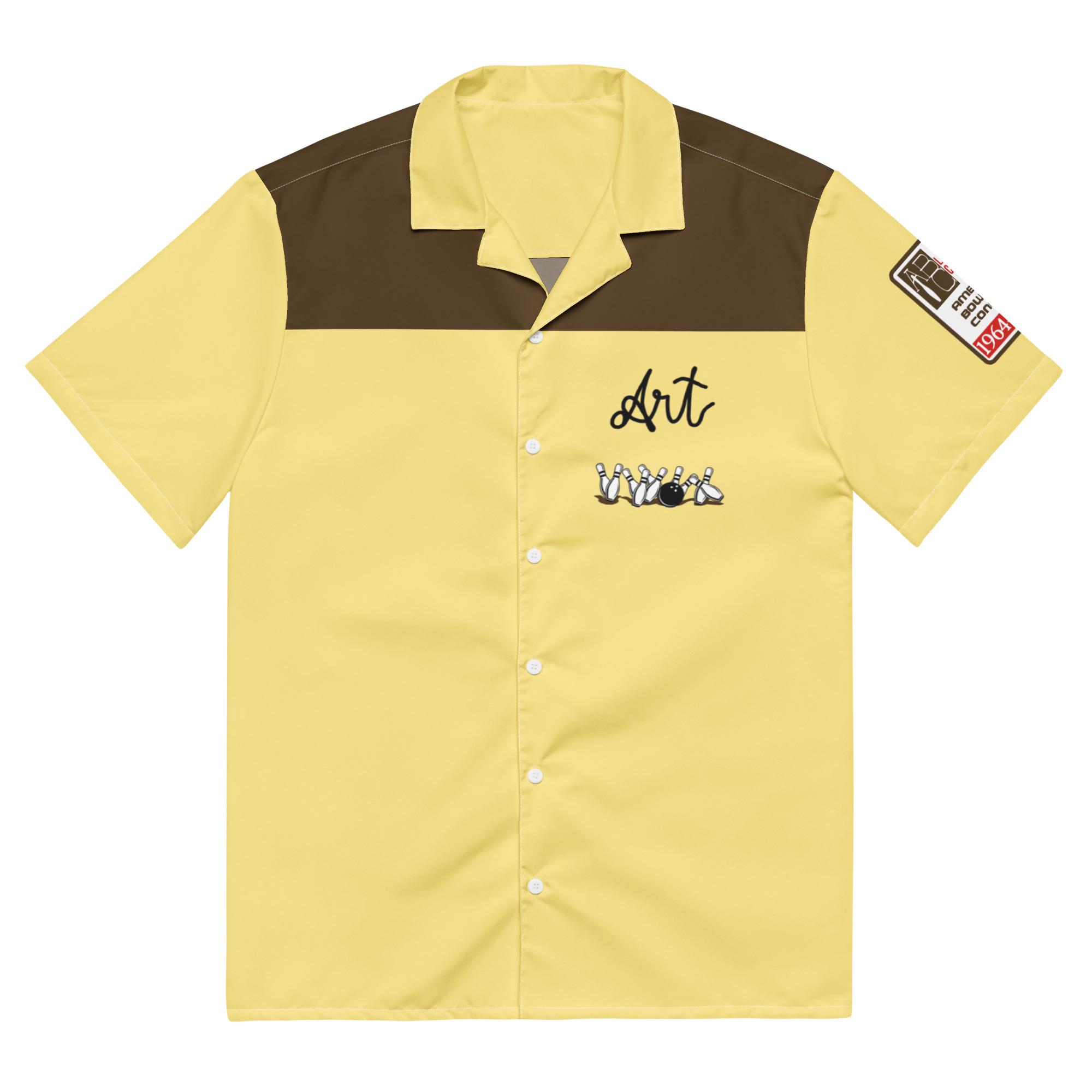 Short Sleeve Bowling Shirt Retro - Рубашка для боулинга на пуговицах из