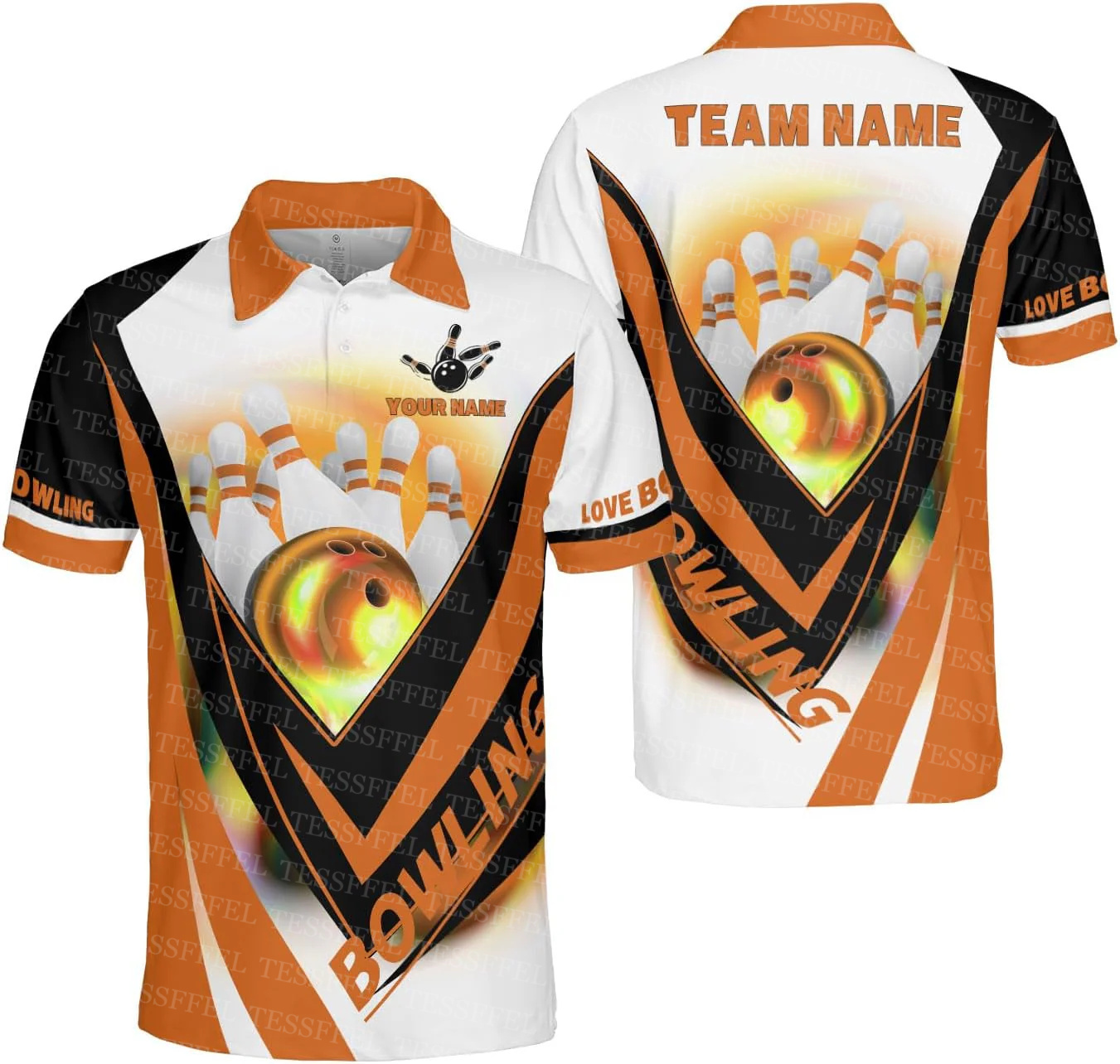 Пользовательское имя граффити  – обзор и цена Short Sleeve Bowling Shirt Retro