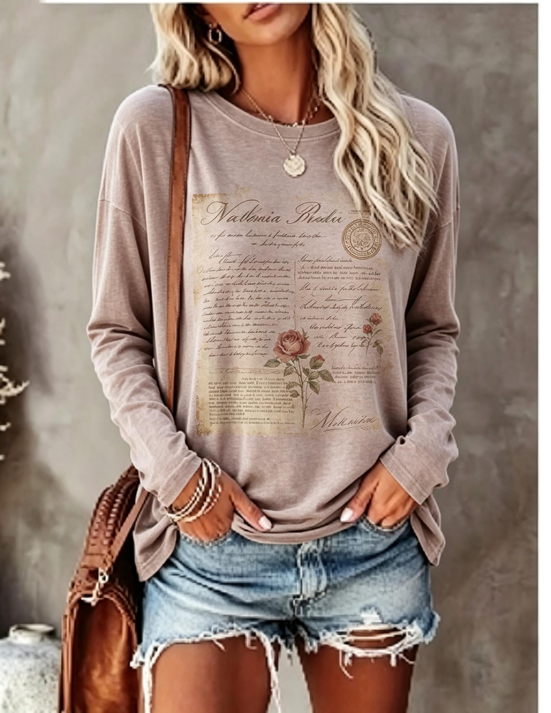 Женская футболка с длинным рук – обзор и цена T-Shirts