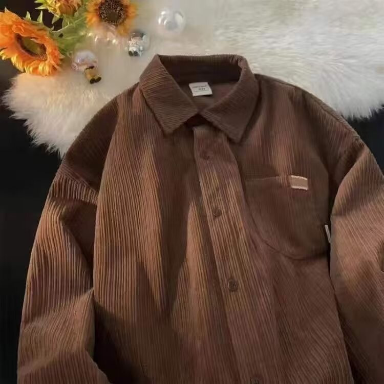 Мужская рубашка из вельвета, о – обзор и цена Corduroy Button Up Shirt Men